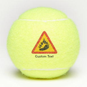 Balles De Tennis Symbole de danger de poivre chaud