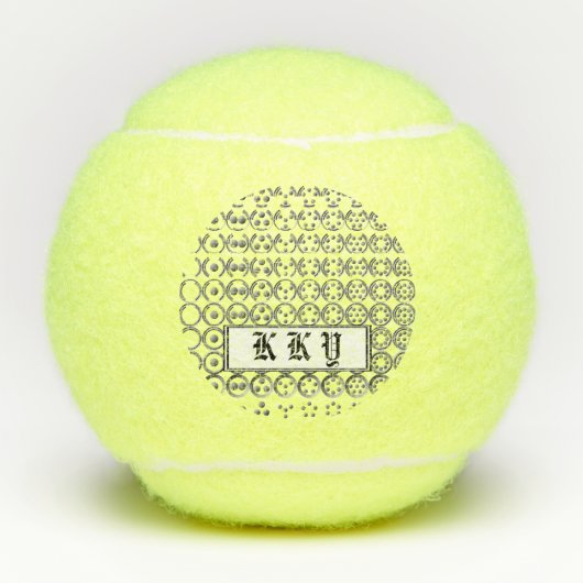 Balles De Tennis Tableau des nombres décimaux L-S par Kenneth Yonci (Devant)