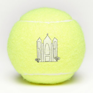 Balles De Tennis Temple mormon simple moderne LDS Salt Lake City
