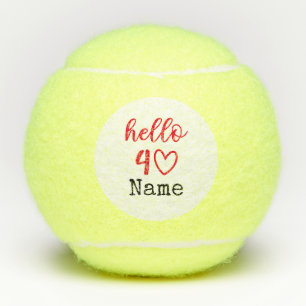 Balles De Tennis Tennis 40e anniversaire Bonjour Quarante