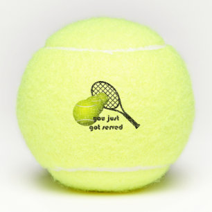 Balles De Tennis Tennis Amusant, Tu Viens D'Être Servi