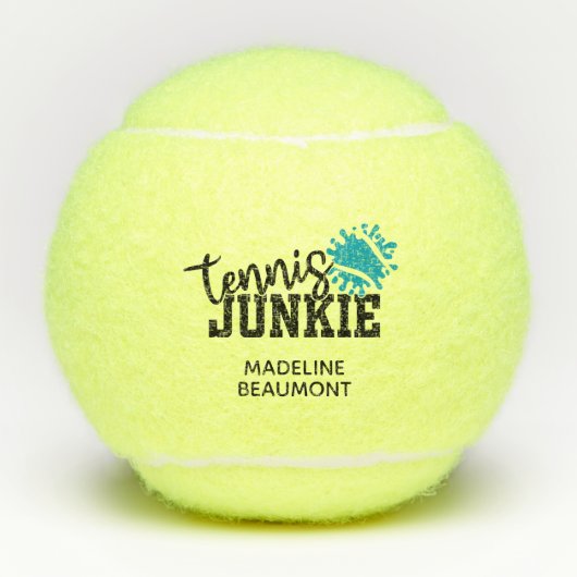 Balles De Tennis Tennis Junkie Funny (Devant)