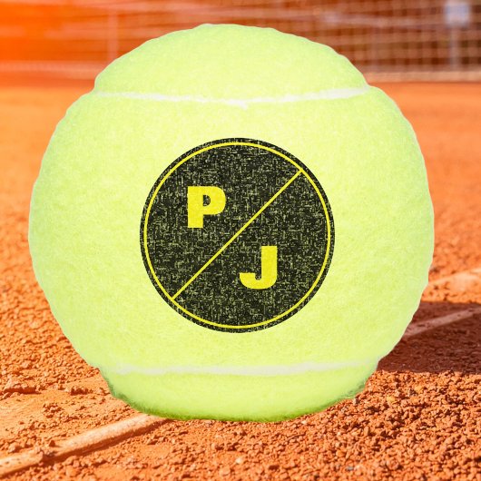 Balles De Tennis Tennis Moderne Big Bold Monogramme