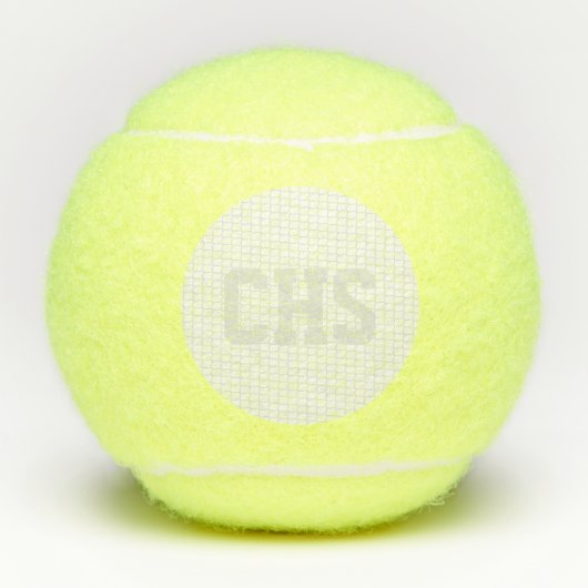 Balles De Tennis Tennis Net School INITIALES École Sports Grey (Devant)