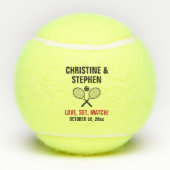 Balles De Tennis Tennis Racket Ball Wedding Favor (Dos)