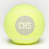 Balles De Tennis Tennis Sports Net École INITIALES Aimer Jouer Amus (Devant)