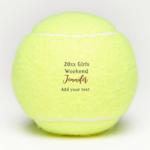 Balles De Tennis texte de soirée entre filles ajouter un nom ville
