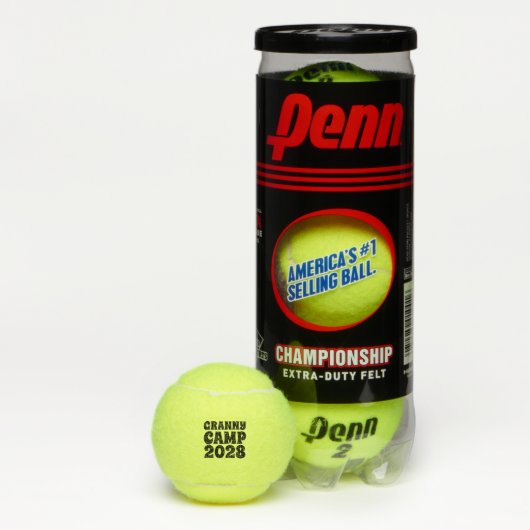Balles De Tennis Texte du camp de Granny (Boîte)