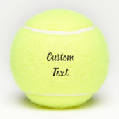 Balles De Tennis Texte ou nom de script ou de script Cursive en noi (Dos)