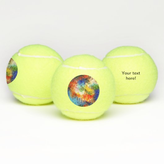 Balles De Tennis Texture colorée (Multiple)