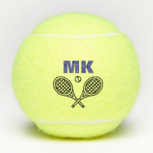 Balles De Tennis Thème de tennis Big Bold Monogramme