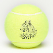 Balles De Tennis Tigre blanc (Dos)