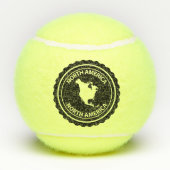 Balles De Tennis Timbre de l'Amérique du Nord (Dos)