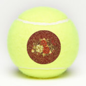 Balles De Tennis Trois Roses de bijoux (Dos)