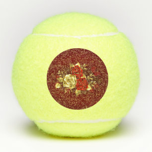 Balles De Tennis Trois Roses de bijoux