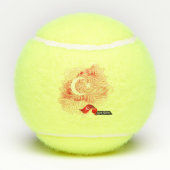 Balles De Tennis Turkey flag (Dos)