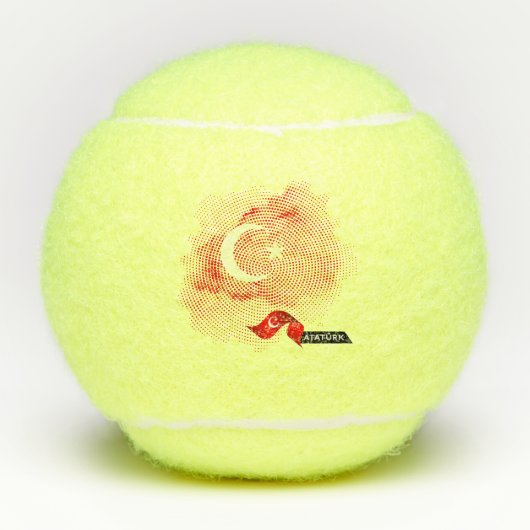 Balles De Tennis Turkey flag (Devant)