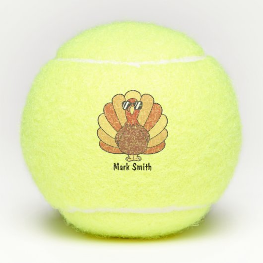 Balles De Tennis Turquie Thankesgiving (Devant)