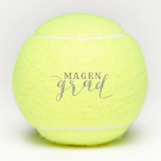 Balles De Tennis Typographie de script moderne Grad (Devant)