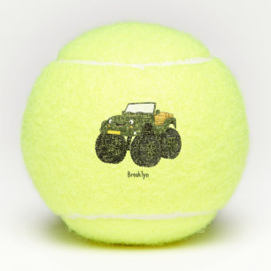 Balles De Tennis Un Green Monster truck