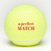 Balles De Tennis Un Match Parfait ! Mariage monogramme (Devant)