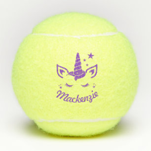 Balles De Tennis Unicorn Head Nom personnalisé des enfants