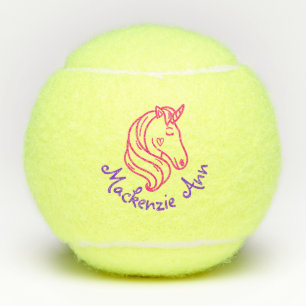Balles De Tennis Unicorne rose violet mignon Nom des enfants person
