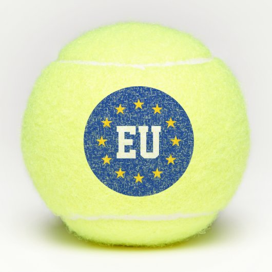 Balles De Tennis Union européenne drapeau de l'UE monogramme person (Devant)