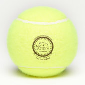 Balles De Tennis Université de Beringia Wooly Mammoth Seal (Dos)