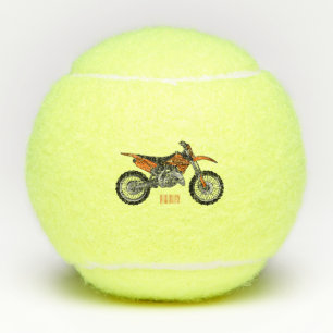 Balles De Tennis Vélo droit hors route moto / motocross dessin anim