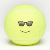 Balles De Tennis Visage souriant avec lunettes de soleil (Devant)