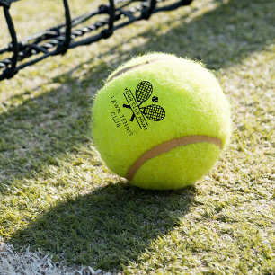 Balles De Tennis Votre nom Club Tennis Team Joueurs Coach Personnal