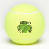 Balles De Tennis Votre nom Quatre feuilles Clover Lucky (Dos)
