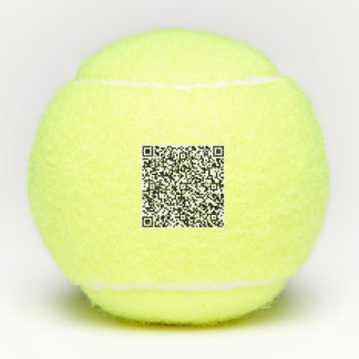 Balles De Tennis Your Branded Custom QR Code Tennis Balls Example
