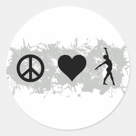 Ballet 1 ronde sticker (Voorkant)