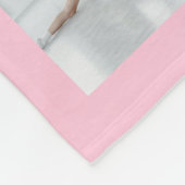Ballet 7 Fotocollage Roze Fleece Deken (Hoek)
