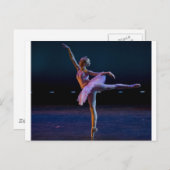 Ballet Arabesque Briefkaart (Voorkant / Achterkant)