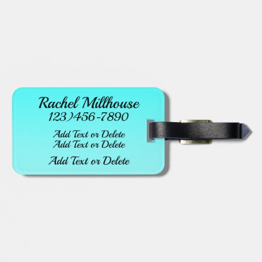 Ballet Bagagelabel (Achterkant horizontaal)