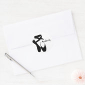 Ballet Ballerina Black Pointe Chaussures Sticker p (Enveloppe)