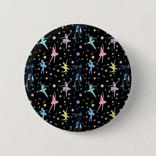 Ballet - Ballerina Dancer Shoes Button (Voorkant)