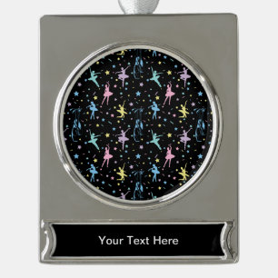 Ballet - Ballerina Dancer Shoes Verzilverd Banner Ornament