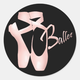 Ballet Ballerina Pink Pointe Shoes Sticker