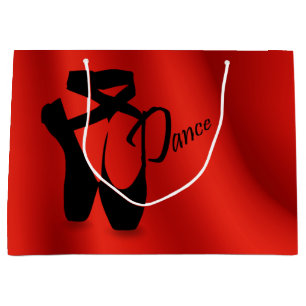 Ballet Ballerina Pointe Shoes Dance LG Gift Bag Groot Cadeauzakje