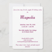 Ballet Bear Birthday Invitation (Dos)