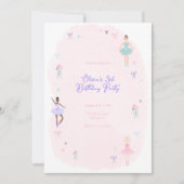Ballet Birthday Party Invitation Kaart (Voorkant)