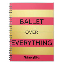 "BALLET BOVEN ALLES" Roze & Gouden Strepen