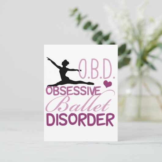  ballet briefkaart (Staand voorkant)