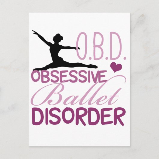  ballet briefkaart (Voorkant)