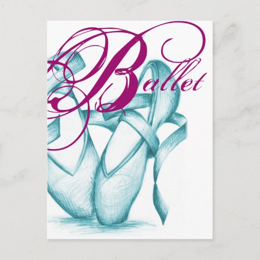 ballet briefkaart (Voorkant)