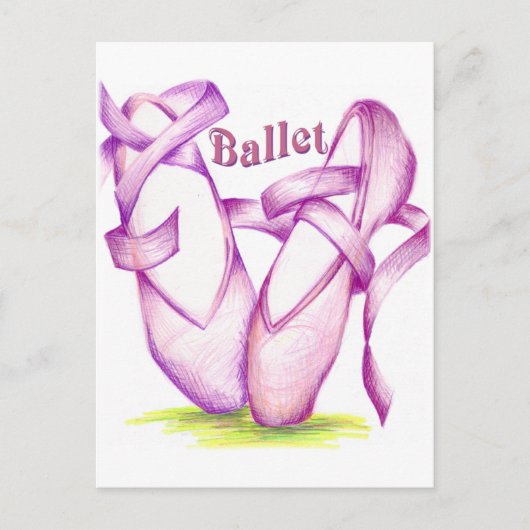 ballet briefkaart (Voorkant)